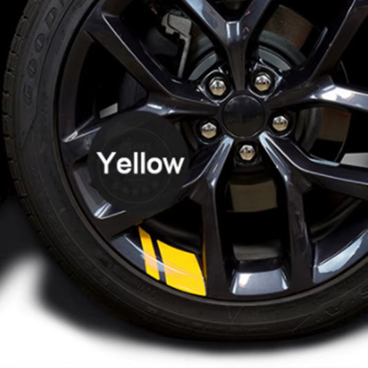 6Pcs Car Sticker Reflective Wheel Hub Decals Resistant Cover Exterior Accessory Car Decor Car Stickers for Dodge Chrysler Jeep