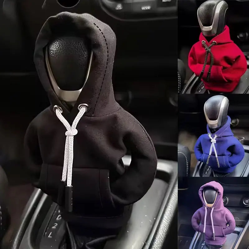 New Car Gear Shift Hoodie Cover Shift Cover Gear Handle Decoration Fits Manual Automatic Car Shift Lever Interior Decor Ornament