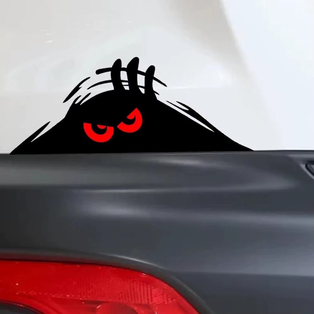 Peeping Door Slit Stickers Body Sticker Scratch Decal Reflective Sticker for Car Auto Headlight Decoration