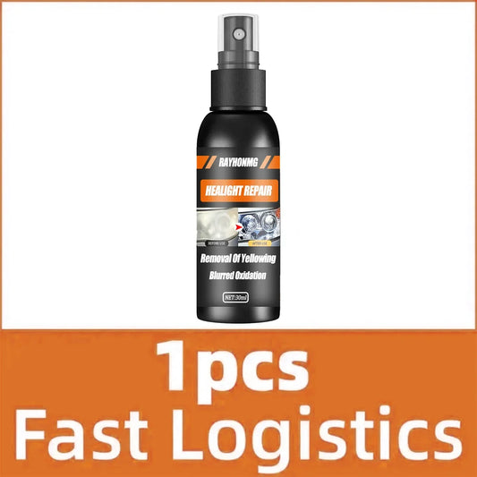 Headlight Repair Spray for Car Refurbishment Anti-Oxidation Coating Car Lamp Polishing Agent Scratch Restoration Dirt Clean