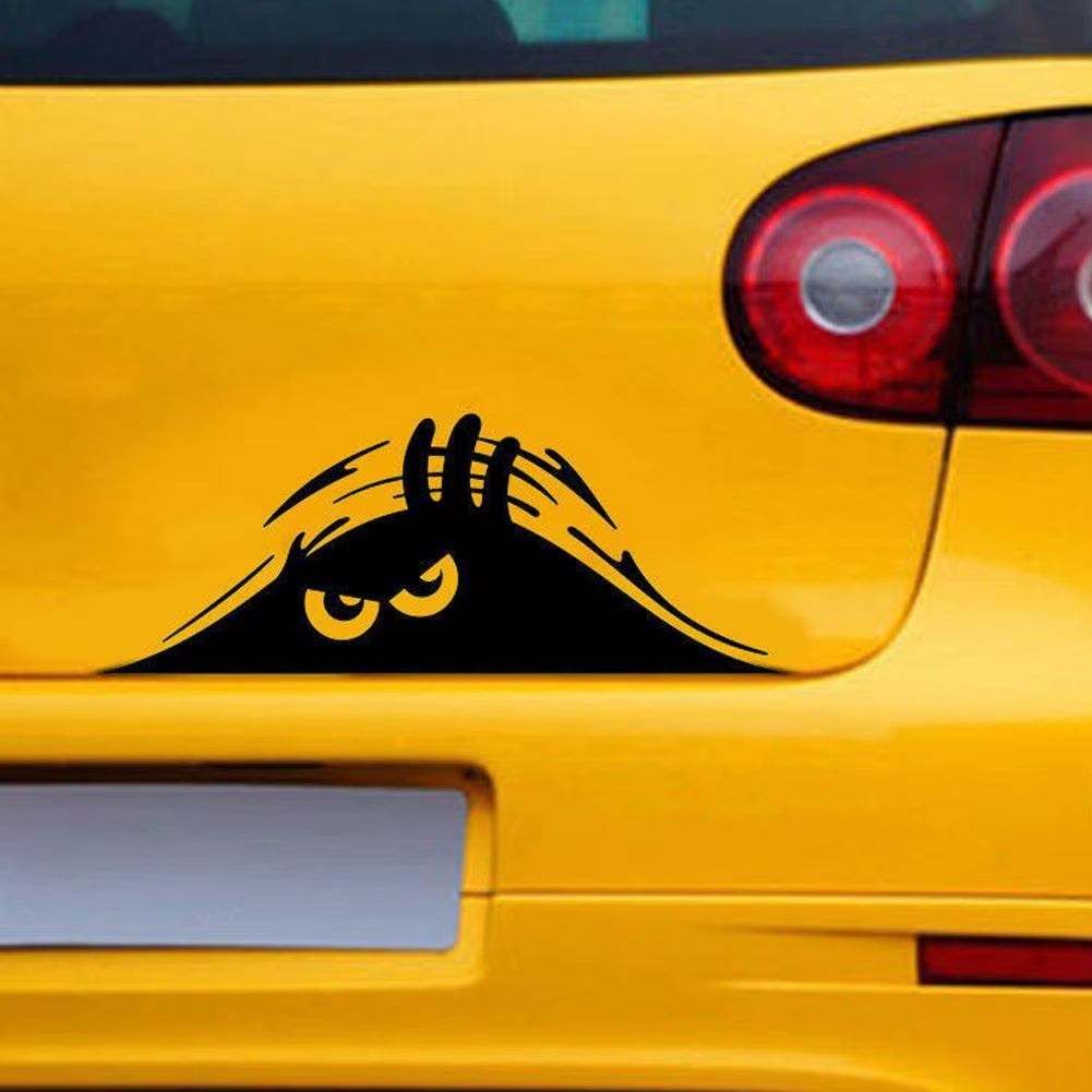 Peeping Door Slit Stickers Body Sticker Scratch Decal Reflective Sticker for Car Auto Headlight Decoration