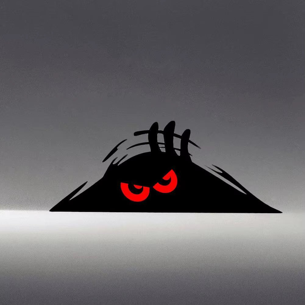 Peeping Door Slit Stickers Body Sticker Scratch Decal Reflective Sticker for Car Auto Headlight Decoration