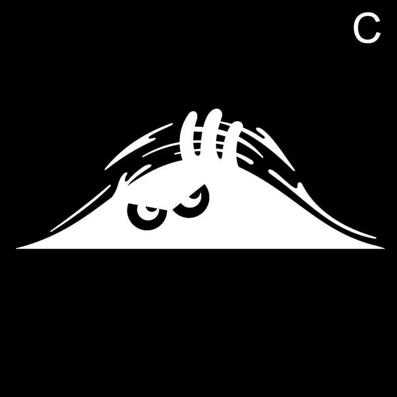 Peeping Door Slit Stickers Body Sticker Scratch Decal Reflective Sticker for Car Auto Headlight Decoration