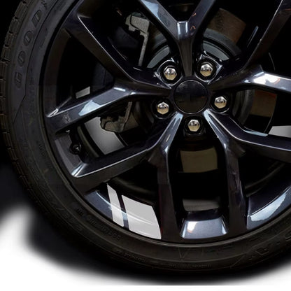 6Pcs Car Sticker Reflective Wheel Hub Decals Resistant Cover Exterior Accessory Car Decor Car Stickers for Dodge Chrysler Jeep
