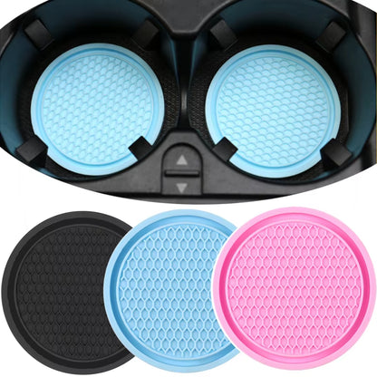 Car Non-Slip Water Cup Pad Rhinestone Decoration Auto Interior for Useful Things for Cars Car Duck Ornaments Interior