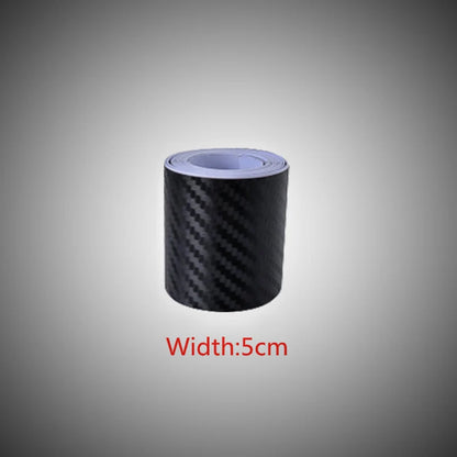 Nano Carbon Fiber Car Stickers DIY Paste Protector Strip Auto Door Sill Side Mirror anti Scratch Tape Waterproof Protection Film