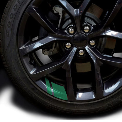 6Pcs Car Sticker Reflective Wheel Hub Decals Resistant Cover Exterior Accessory Car Decor Car Stickers for Dodge Chrysler Jeep