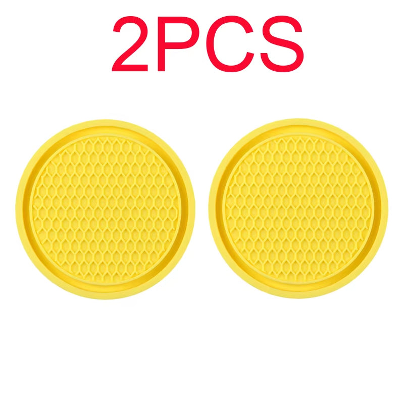 Car Non-Slip Water Cup Pad Rhinestone Decoration Auto Interior for Useful Things for Cars Car Duck Ornaments Interior