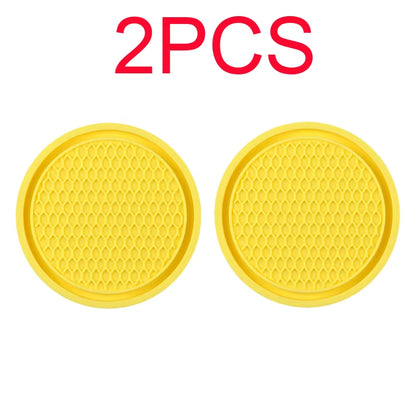 Car Non-Slip Water Cup Pad Rhinestone Decoration Auto Interior for Useful Things for Cars Car Duck Ornaments Interior