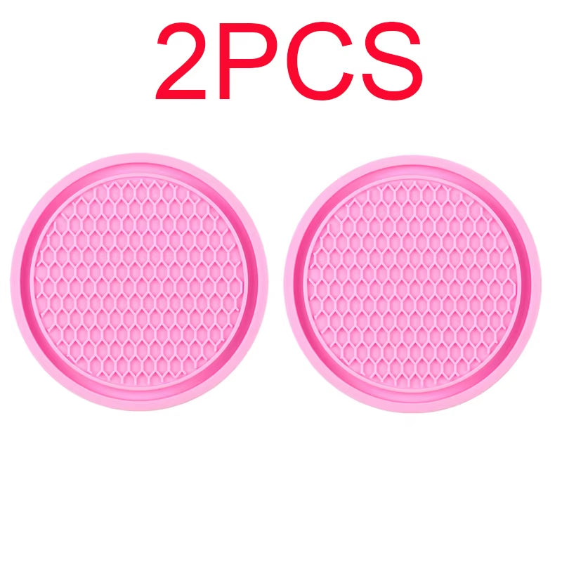 Car Non-Slip Water Cup Pad Rhinestone Decoration Auto Interior for Useful Things for Cars Car Duck Ornaments Interior
