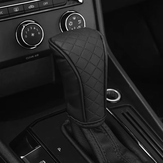 High Quality Car Shift Handle Cover PU Leather Non-Slip Wear-Resistant Universal Car Automatic Gear Sheath Car Decoration