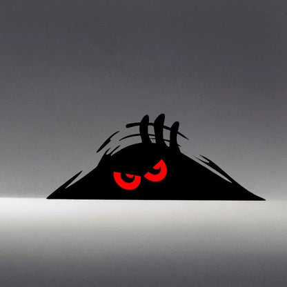 Peeping Door Slit Stickers Body Sticker Scratch Decal Reflective Sticker for Car Auto Headlight Decoration
