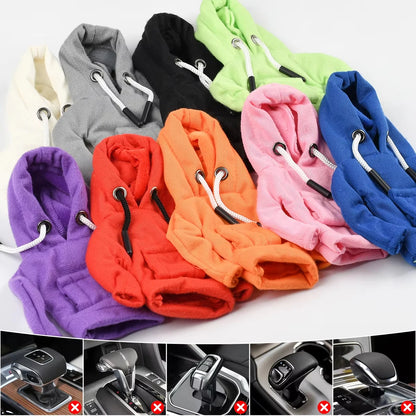 New Car Gear Shift Hoodie Cover Shift Cover Gear Handle Decoration Fits Manual Automatic Car Shift Lever Interior Decor Ornament